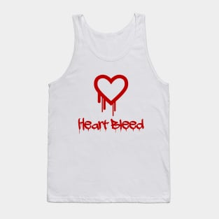 Heart Bleed Shirt - With Blood Dripping Letters Tank Top